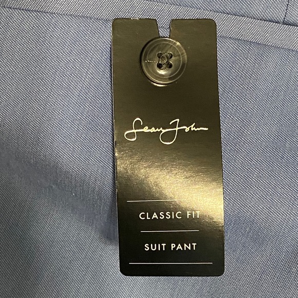 Sean John Men's Size 40x32 Classic Fit Suit Pants Solid Blue NEW - Picture 8 of 10